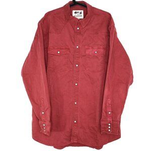 Schaefer Outfitter Mens XLT XL Tall Western Denim Snap Button Up Shirt NEW G1436